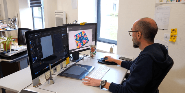 Thibault Bergeron employee uses Esko Equinox