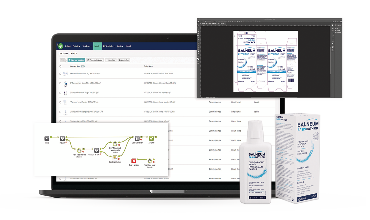 Artwork management mockup